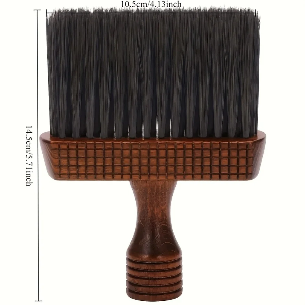Spazzola per la Pulizia dei Capelli, Strumento Specializzato in Legno per Parrucchieri, con Manico in Legno Naturale per Pulizia e Bellezza - immagine 2
