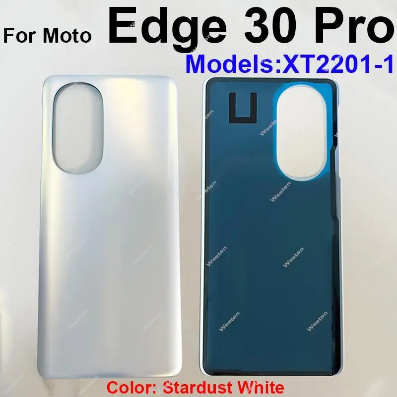 Motorola MOTO Edge 30 Edge 30 Pro XT2201-1 후면 배터리 도어 하우징 커버 후면 커버 후면 배터리 케이스 교체 부품