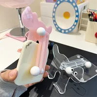Cartoon Cat Mobile Phone Tablet Holder Cute and Cute Rotating Lazy Desktop Holder Tablet Acrylic Extensible Adjustable Folding - Image 2