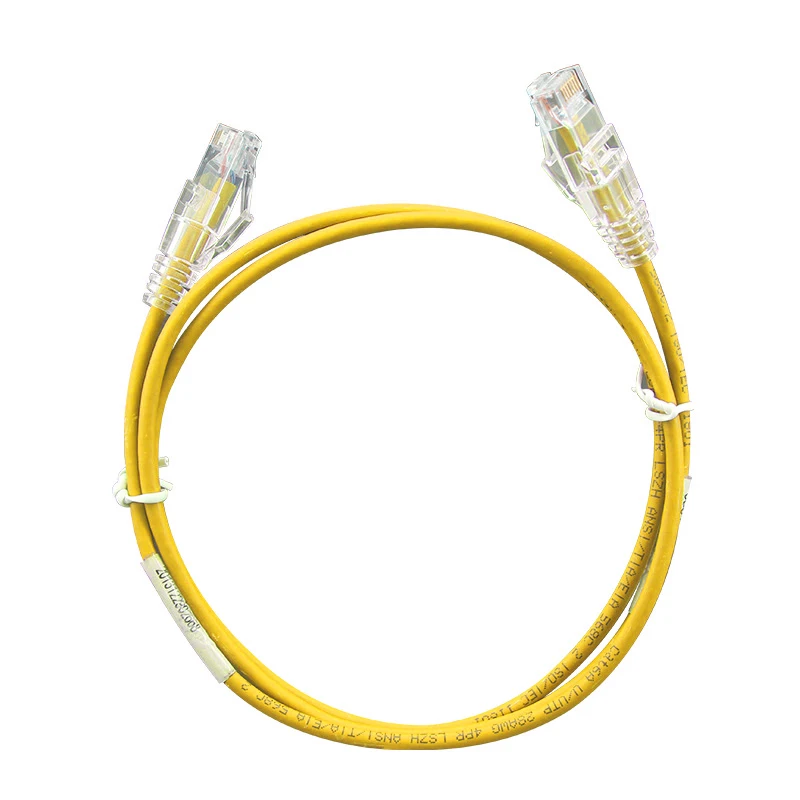 Cabo de Rede Ethernet Magro Patch Cord Patch Cord Pvc Internet Lan Cabo Utp Cat6a 28awg Cat Pcs por Pacote - Imagem 6