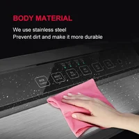 220V 110W Vacuum Sealing Machine Home Best Vacuum Sealer Fresh Packaging Machine Food Saver Vacuum Packer Include 5Pcs Bags Free 2