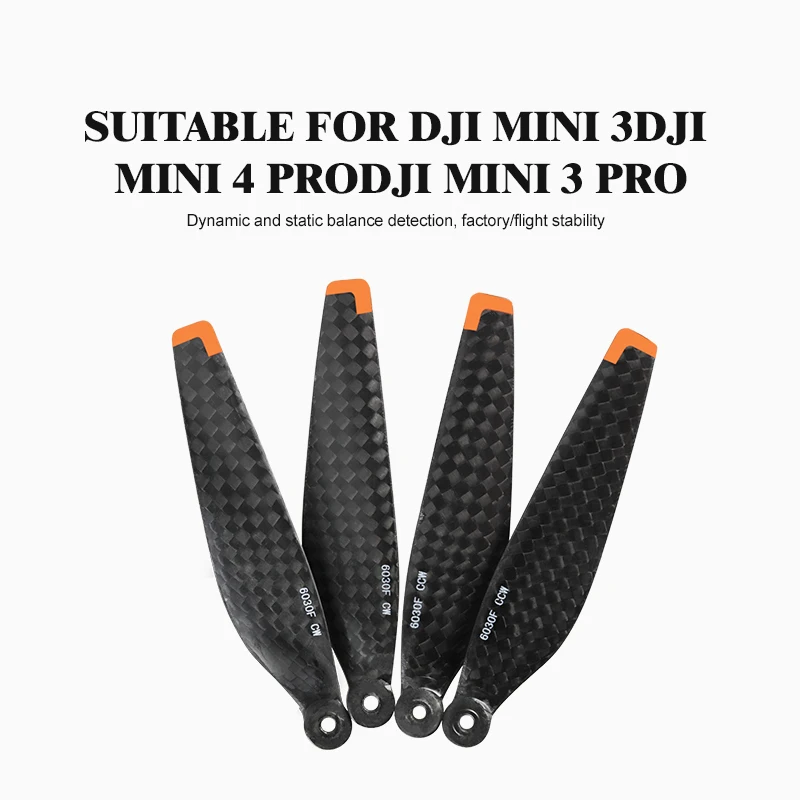 รูปสินค้า ใบพัดโดรนคาร์บอนไฟเบอร์ พับได้ สำหรับ DJI Mini 3/3 Pro/4 Pro