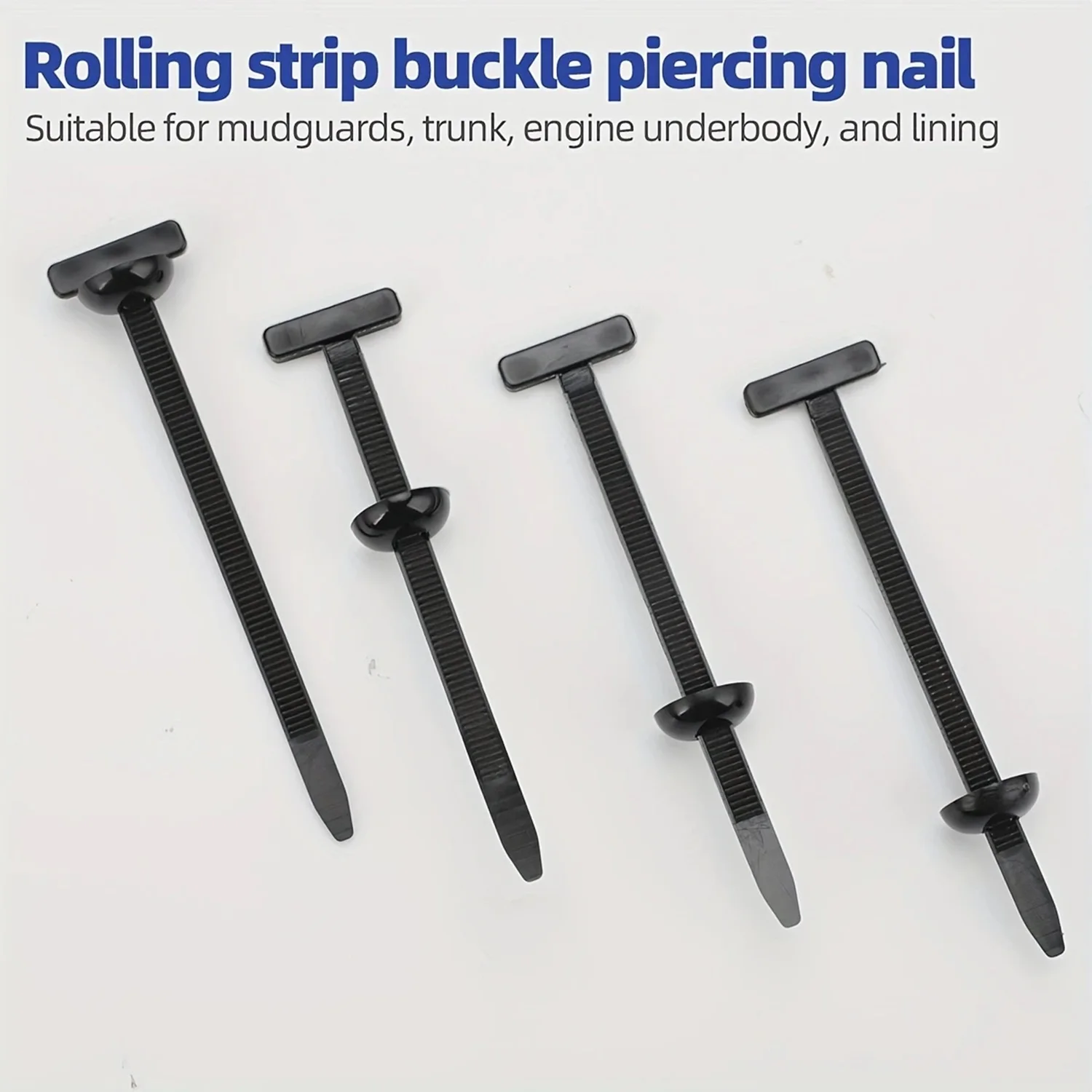 100 Stück Nylon Kabelbinder Mit Clip - Self-Locking Kabelbinder Schnalle 9cm Für Auto & Haushalt