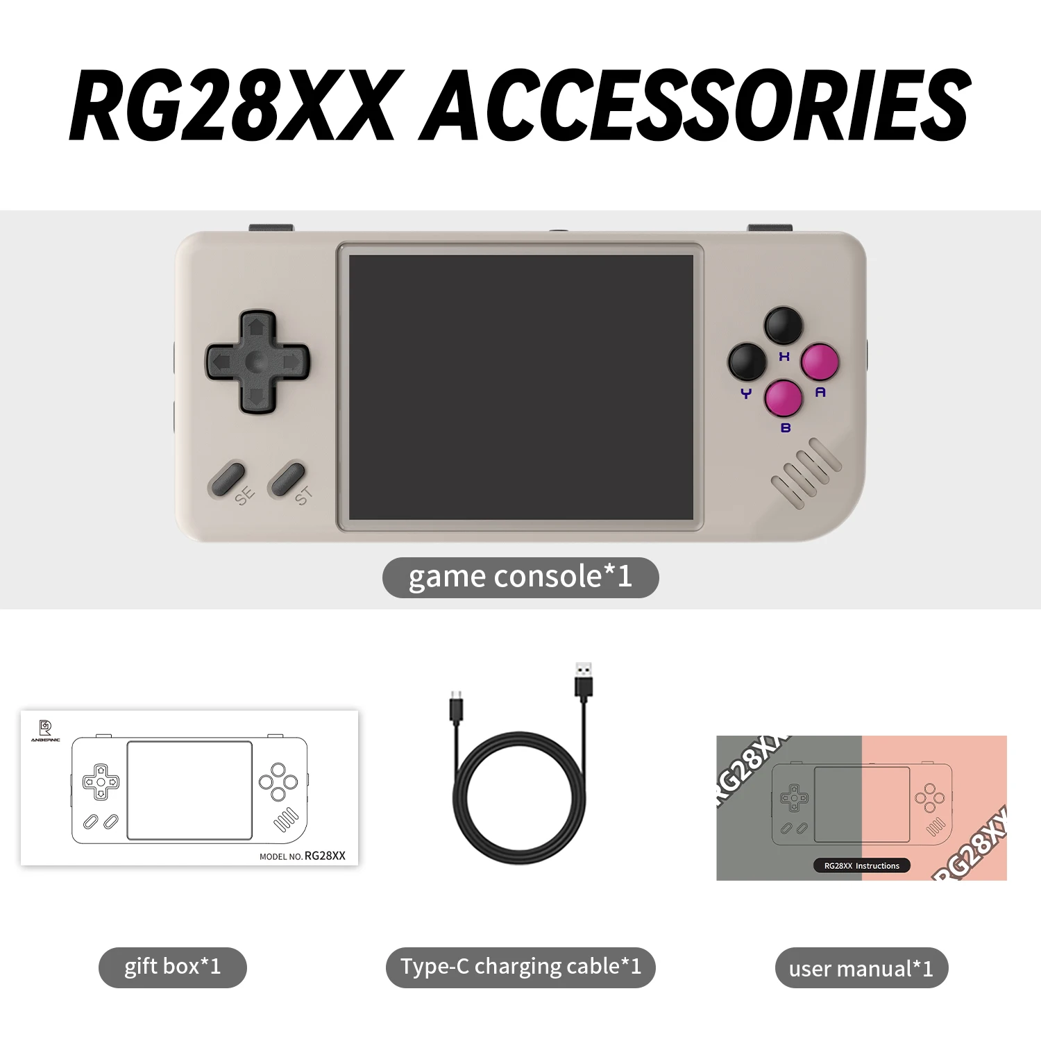 RG28XX カスタム品 愛しのあの子に！】ANBERNIC RG28xxのカスタムボタンが遂に登場