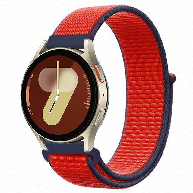 Versatile Nylon Loop Bracelet for Smartwatches - 22mm/20mm Band