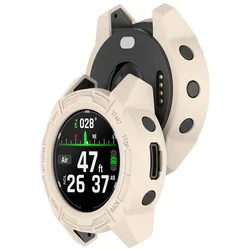 Durable TPU Protective Silicone Case for Smart Watch Strap with Letel Bumper Protector (Ivory)