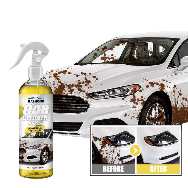1 Bottle 100ml Multi-functional Car Cleaning Spray, Powerful Stain Remover  For Car Surface Dirt Removal