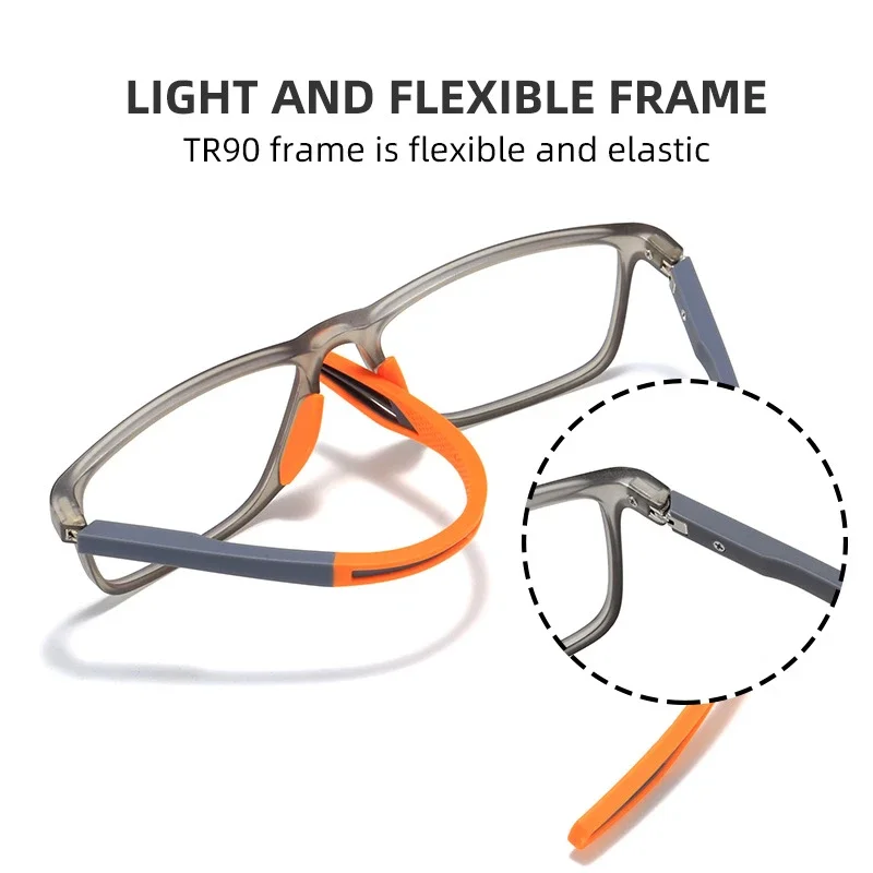 Vintage Ultralight TR90 Reading Glasses Men Women Retro HD Lens Blue Light Blocking Eyewear Classic Square Far Sight Eyeglasses 4