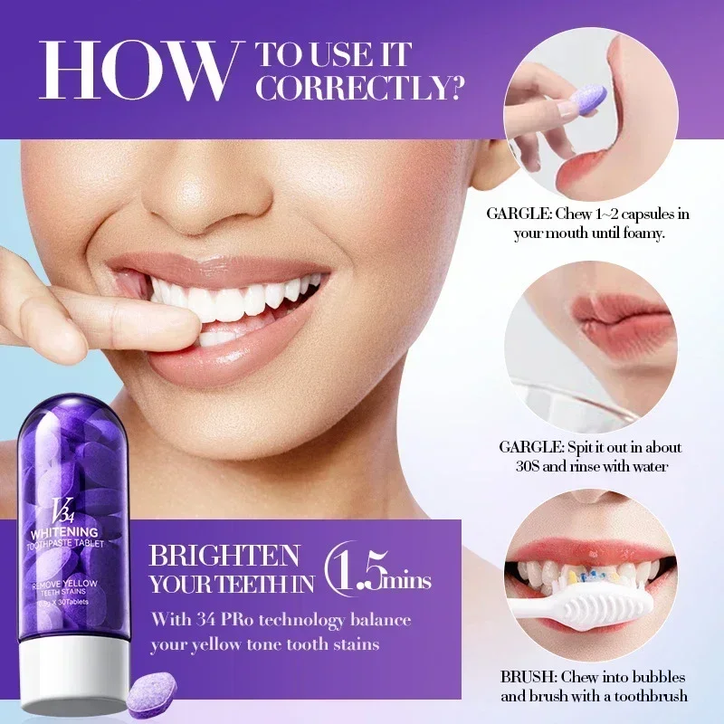 Teeth Whitening Toothpaste 5D Tooth Whitener Strips Oral Hygiene Cleaning Dental Bleaching Tools Fresh Breath
