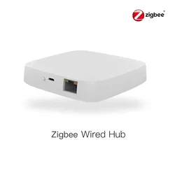 Smart Home Bridge Gateway Hub with Tuya ZigBee/BLE Integration, App & Voice Control - ZigBee Wired Hub