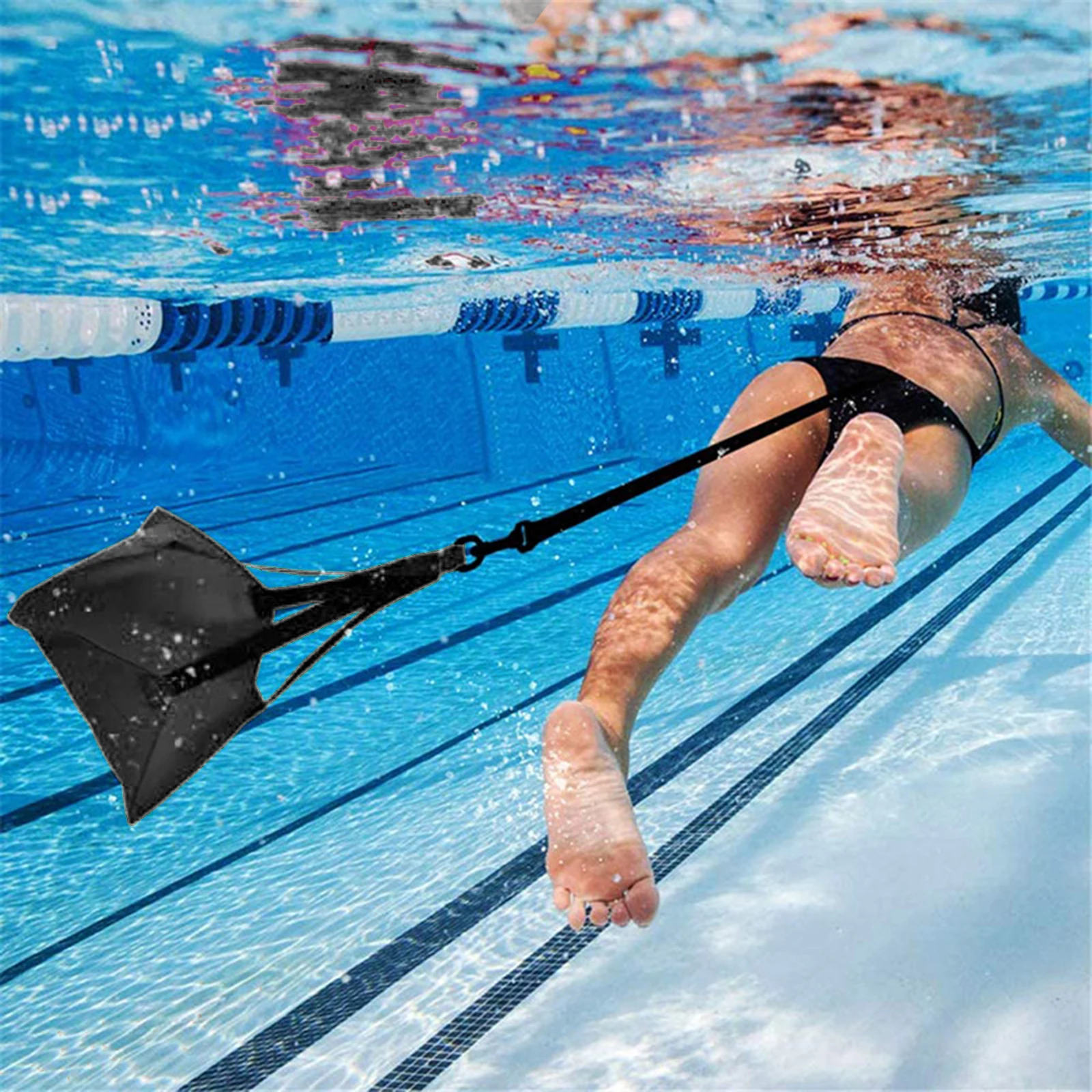 Parachute De Natation Réglable - Équipement D'entraînement Résistance Piscine - Pour Tous âges Et Niveaux