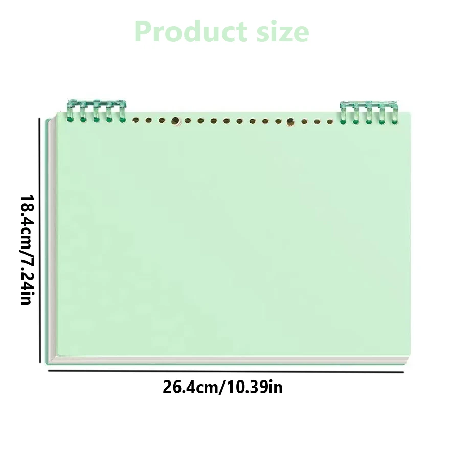 Loose-leaf Journal B5 Stationery 60 Sheets/120 Pages Diary Sketchbook Notepad Notebooks Office School Supplies - 6