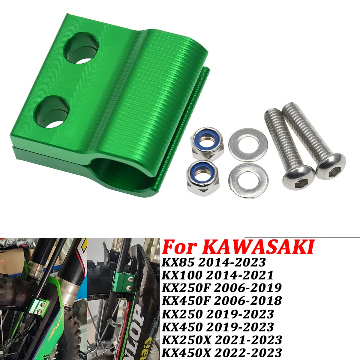 Motorrad Zubehör CNC Brems Kabel Halter Linie Guide Für KAWASAKI KX85 100 250 450 250F 450F 250X 450X 2006-2023 Dirt Bike
