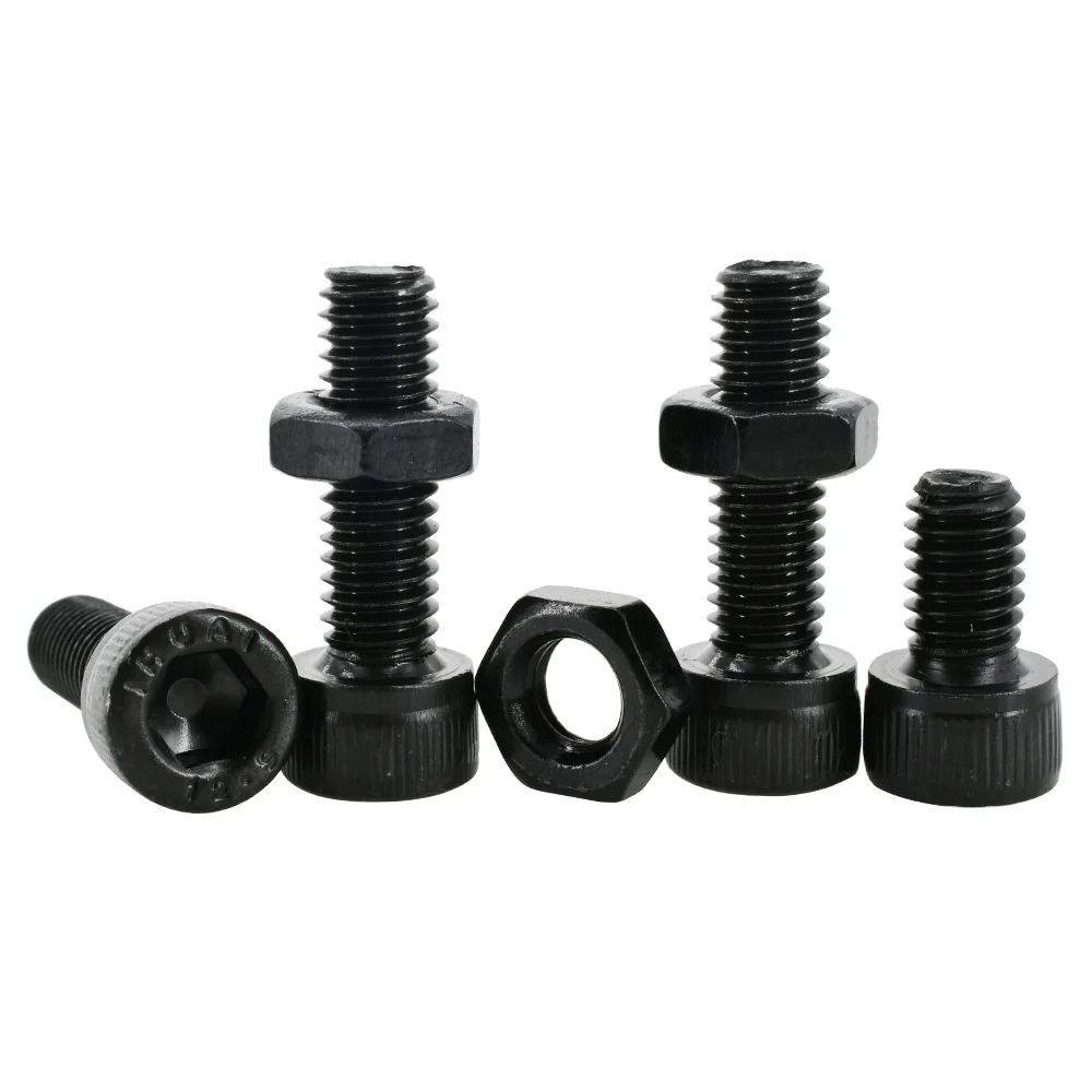 Allen, 12.9 Grau, Preto, Metric Thread Alloy,