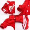 4 Legs Sweatshirt Adidog Stripes Puppy Clothes Soft Warm Pullover Dog Winter Jumpsuit Dog Hoodies for Small Medium Dogs Cats 6