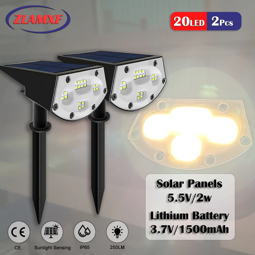 Solar Outdoor Spotlights Sale Solar Powered Outdoor Spotlights 2pcs