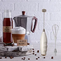 2025 New Stylish Multifunctional Handheld Electric Mixer Battery Operated Dual-head Whisk for Cappuccino, Matcha, Eggs, Lattes 4