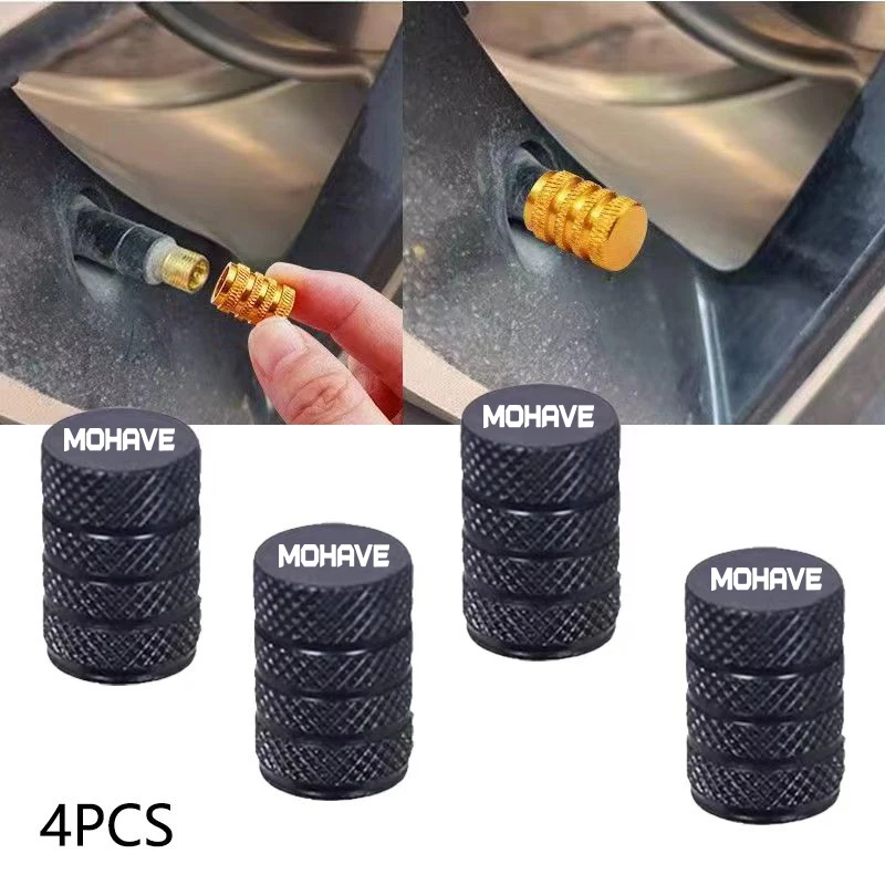 Premium Car Wheel Tire Valve Caps - Waterproof Airdust Accessories, Set of 4