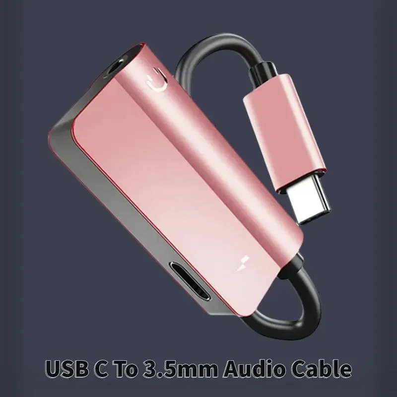 Connettore Usb C A Cavo Audio Jack Da 3.5Mm Per Xiaomi Mi 6 8 Note Adapter Auricolare Splitter Usb-C Convertitore Elettronica Di Consumo