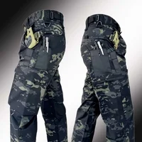 Camo Tactical Pants Men Autumn Breathable Quick Dry Training Multi-pocket Wear-resistant Cargo Pants Work Pant Hunting Clothes 2
