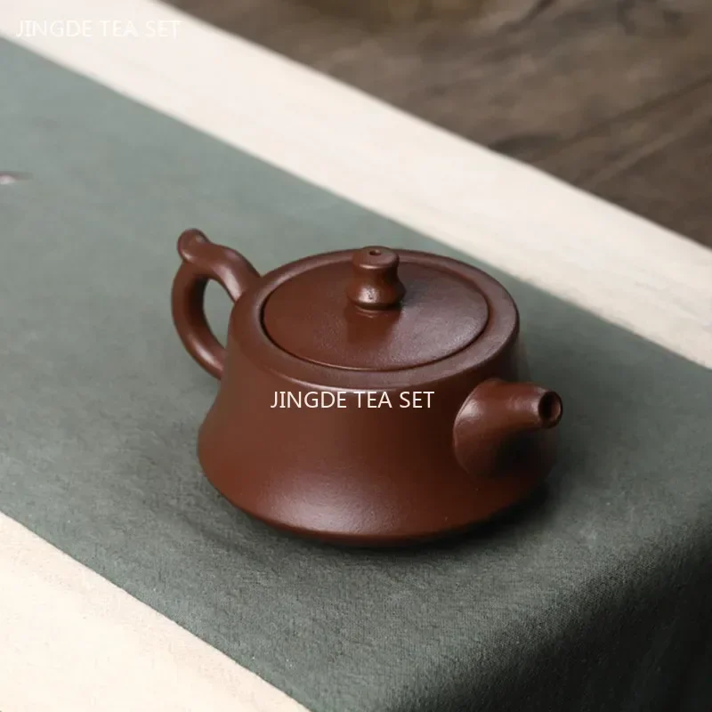180ml Chinese Yixing Purple Clay Tea Pot  Home Dahongpao Customized Teaware Handmade Xishi Teapot Kettle Tea Ceremony