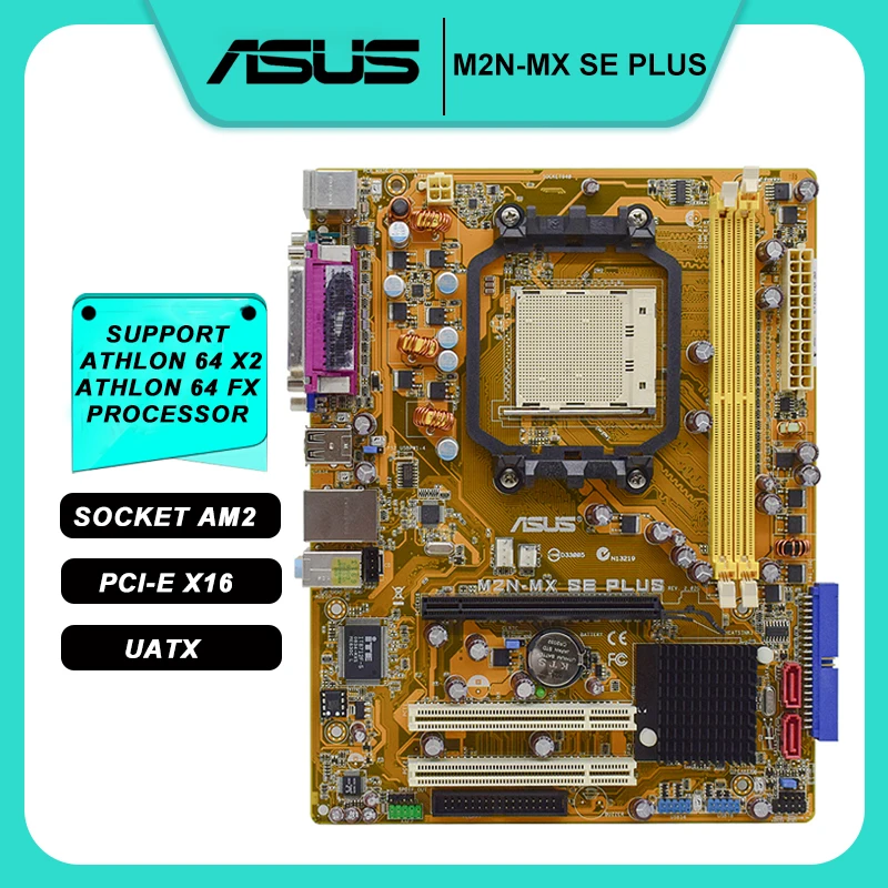 ASUS M2N MX SE PLUS Motherboard AM2 Motherboard DDR2 940 NVIDIA NF6100 ...
