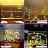 LED Note Board With Night Light Colorful 7 Pens DIY Acrylic Message Board Children‘s Drawing Board For Kids Birthday Gift 6