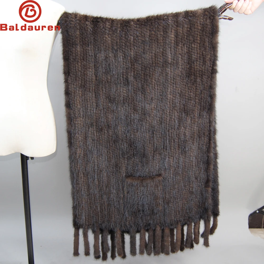 Mink Fur Shawl 2025 Lady Luxury Authentic Mink Fur Shawl Scarf Winter