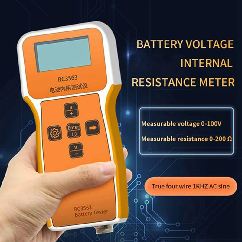 

RC3563 18650 Battery Voltage Internal Resistance Tester High-Precision Trithium Lithium Iron Phosphate Battery Tester