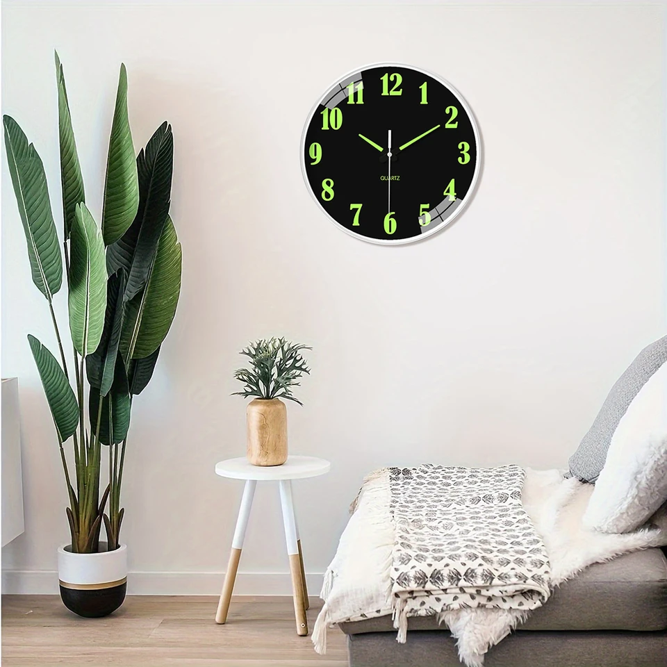 Mnsruu Orologio Da Parete Rotondo 24 Cm | Design Birra Verde | Silenzioso Senza Ticchettio | Per Pub, Cucina, Ufficio