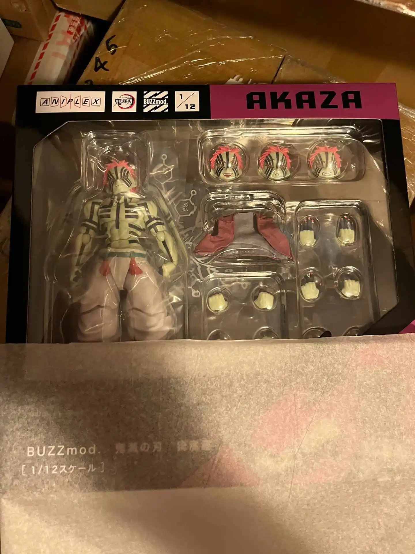Original Aniplex BUZZmod. Demon Slayer Akaza Anime Action Figures  Collection PVC Model Gift Toys - AliExpress