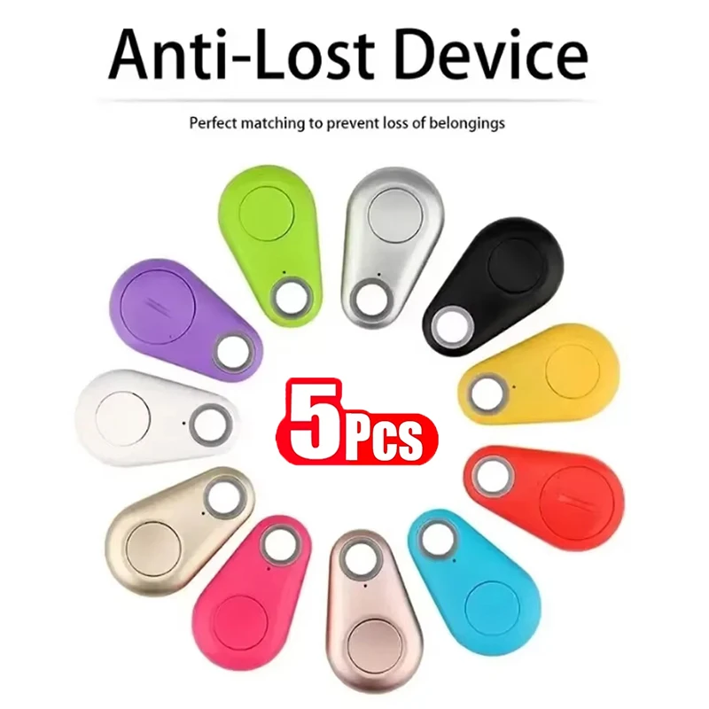 1-5pcs Smart Bluetooth Tracker Key Locator Pet Anti Lost Sensor Device Bluetooth For Kid dog Pets Wallets Luggage Suitcases