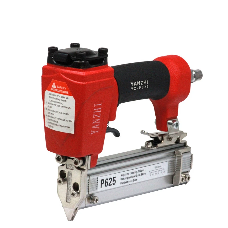 Pneumatic Staple Gun, 0.64mm Professional Heavyduty Finish Nailer