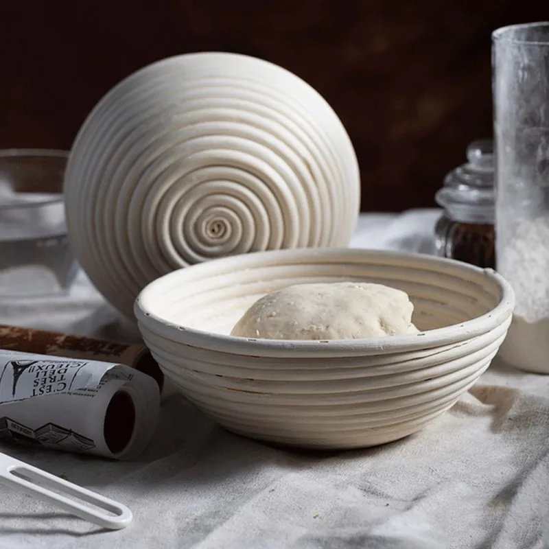 Kitchen Bread Fermentation Liner Baskets Bread Proofing Proving Rattan Basket Dough Rising Long Banneton Brotform Storage Bowls 3