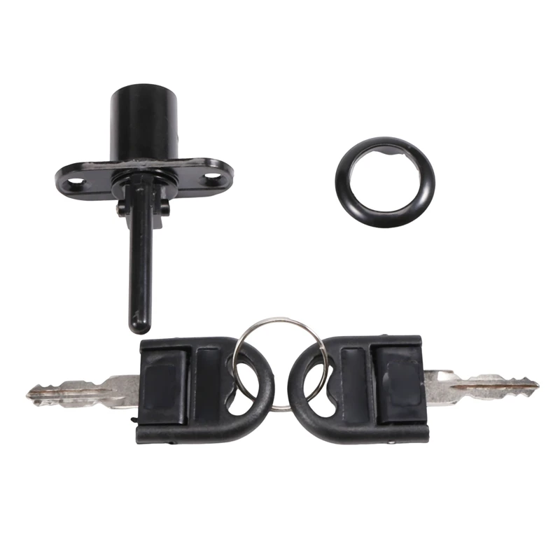Zinc Alloy Computer Desk Cabinet Mailbox Drawer Cupboard Locker Cam Lock with Keys, Black Retail