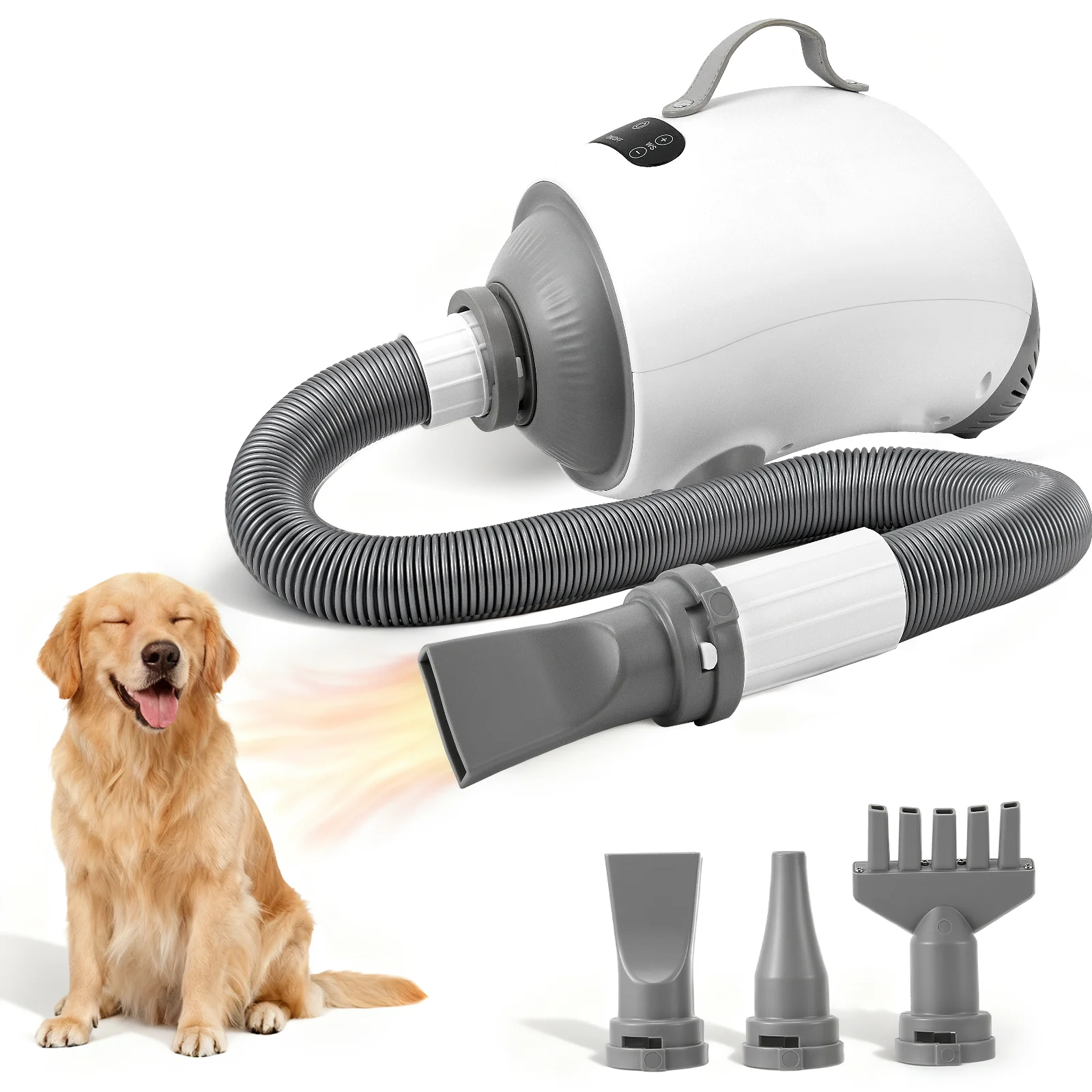 Dog Hair Dryer With Adjustable Temperature Speed Pet Grooming Set Dog Grooming Dryer Blower, Pet Dryer Cool/Warm/Hot Cycle Mode 1 Dog Hair Dryer With Adjustable Temperature Speed Pet Grooming Set Dog Grooming Dryer Blower, Pet Dryer Cool/Warm/Hot Cycle Mode 1