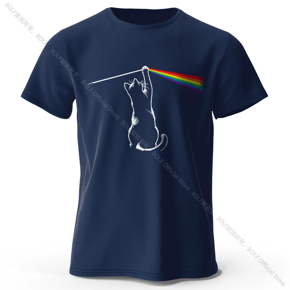 Artistic Cat Portrait Cotton T-Shirt – Soft, Unisex Creative Tee