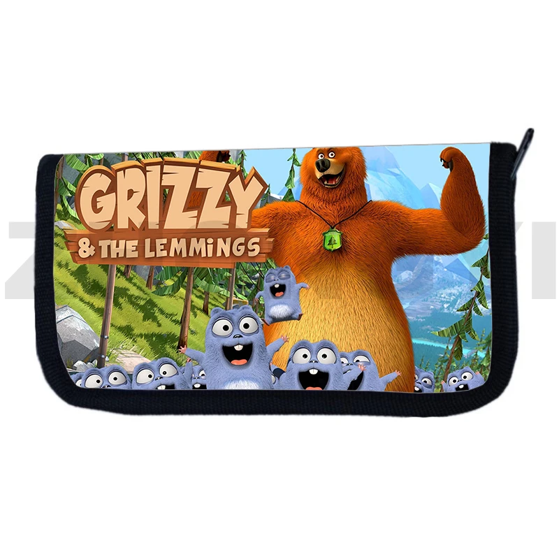 Grizzy E The Lemmings 3D Portafogli Cartoon Cute Wallet For Girls Handbags For Women Clutch Money Bag Mens Cash Bags Portamonete