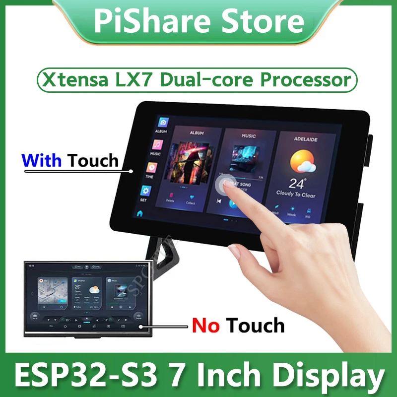 7 インチ LCD ESP32-S3 ディスプレイ タッチスクリーン 800×480 WiFi