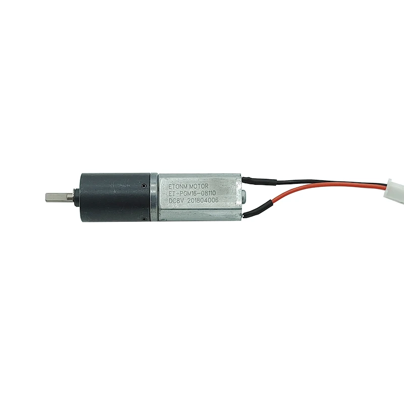 Micro 16 mm Engrenagem Motor dc 3v 5v 8v Velocidade 30 100rpm Metal Engrenagem Alto Torque de Quatro Estágios Engrenagem Planetária Motor