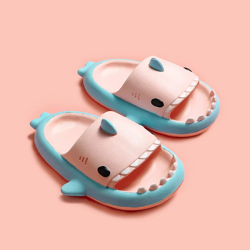 Cute Shark Children Sandals Kids Slippers Summer Beach Shoes For Boys Girls Waterproof Antiskid Bathroom Soft Baby Indoor Shoes children's shoes for sale