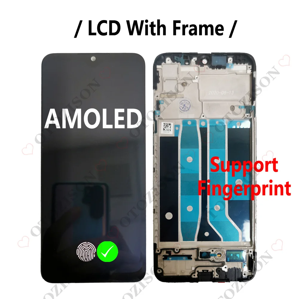 OPPO F17 LCD ÷ ġ ũ Ÿ   ü,  ǰ , CPH2095 LCD, 6.44 ġ