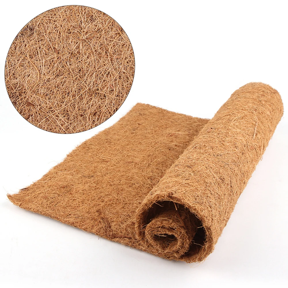 Reptile Carpet Pet Warm Mat Soft Breathable Reptiles Climbing Coconut Palm Carpet Breeding Box Accessory For Tortoise Turtle Lizard