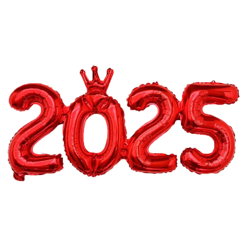 Elegant 2026 Foil Balloon Set for New Year's Eve Party & Festive Decor