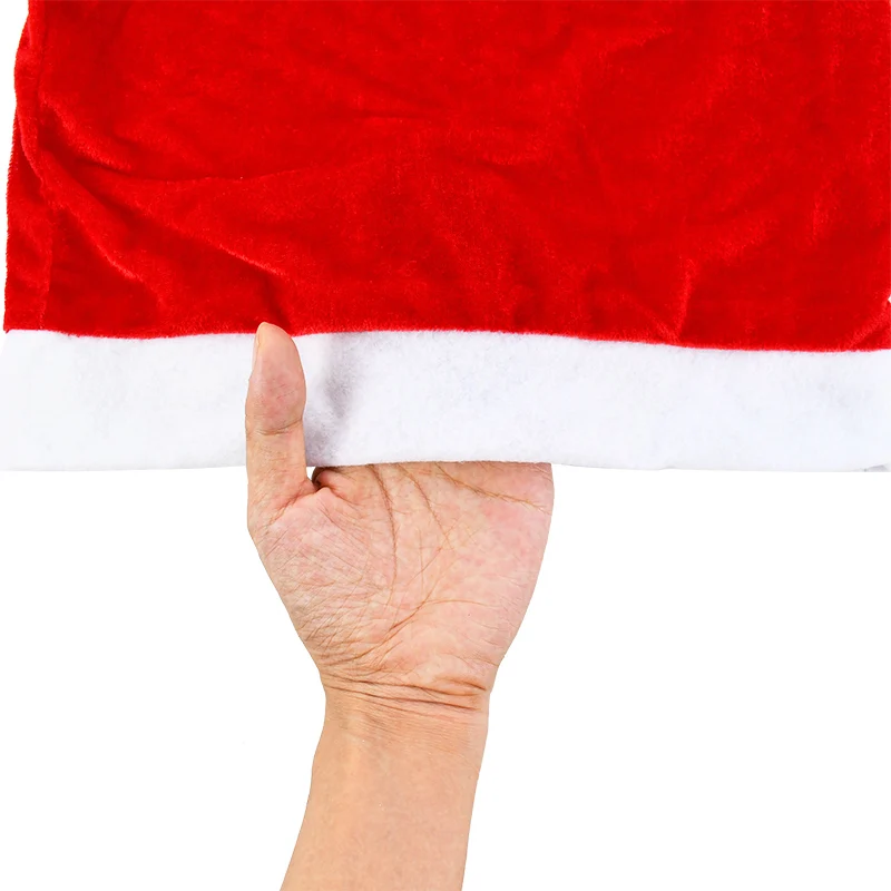 Santa Hat Christmas Car Headrest Cover Seat Protection Hat Kids Headwear Accessories Festival Party Decor Car Ornament Supplies