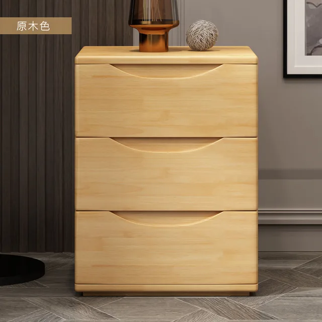 Contemporary Walnut Wood Nightstand Contemporary Walnut Wood Nightstand