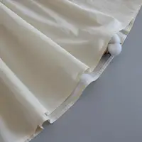Jupe doublée en coton anti stati, sous-jupe transparente mi-longue pour robe, jupe de sécurité inférieure, jupon Hanfu fin et demi-glissement 3
