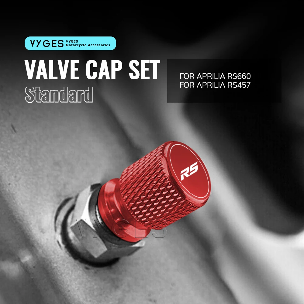 Premium Motorcycle Tire Valve Cap Set - Durable and Stylish Design