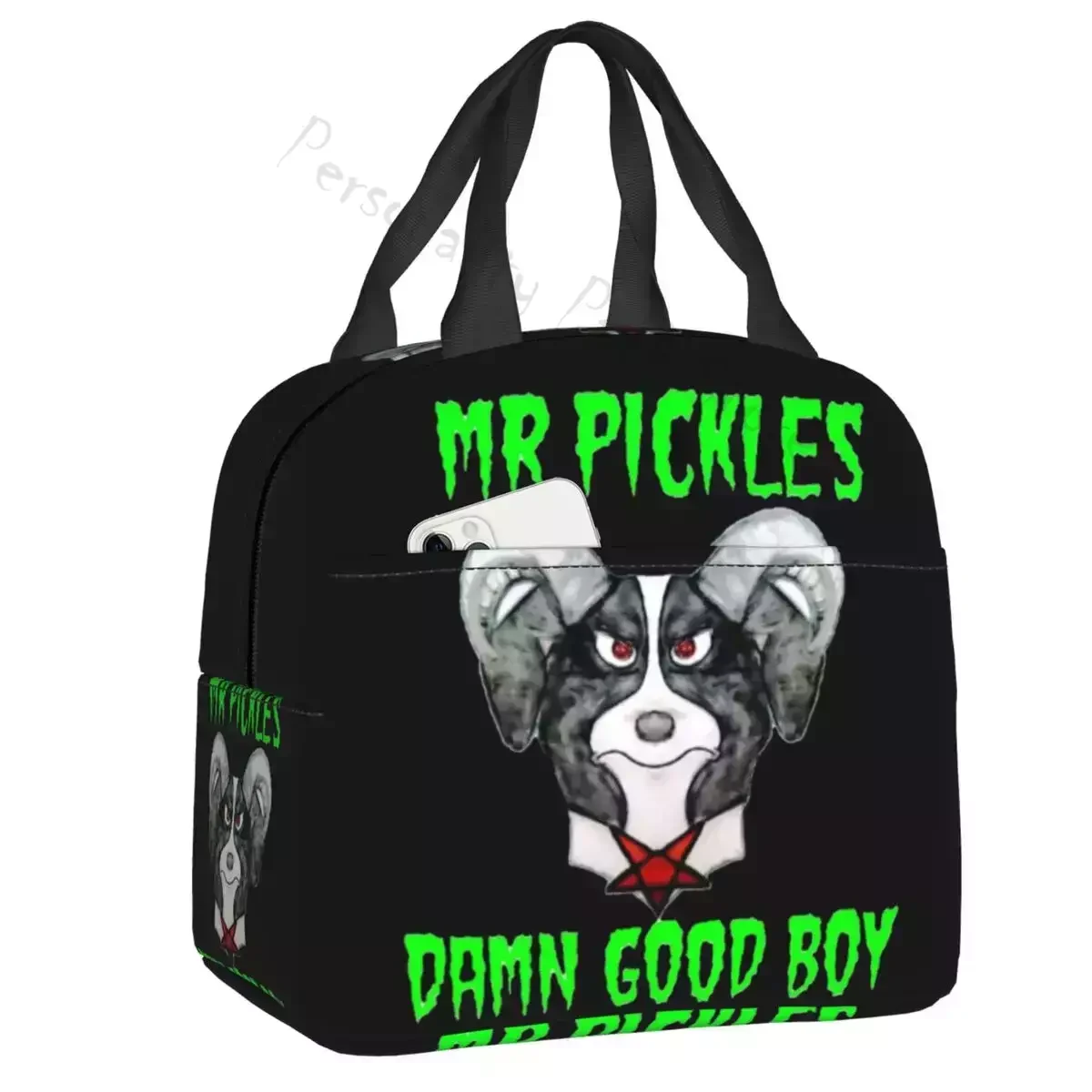 

2024 New Mr Pickles Dog Insulated Lunch Bag Portable Damn Good Boy Thermal Cooler Lunch Box Office Work School Lunchbag