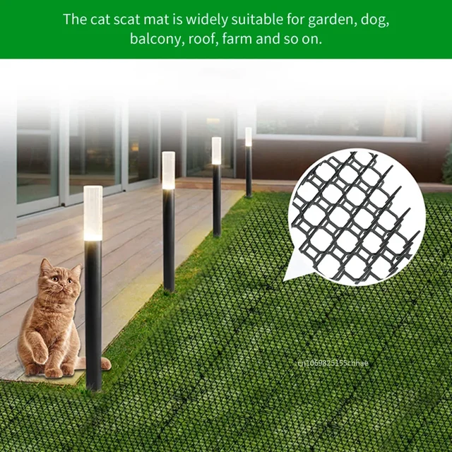 Garden Anti-Cat Prickle Mat Repellent Scat Mats Strips Spikes Straps Deterrent Keep Cat Dog Away Digging Pet Supplies 1pc 6